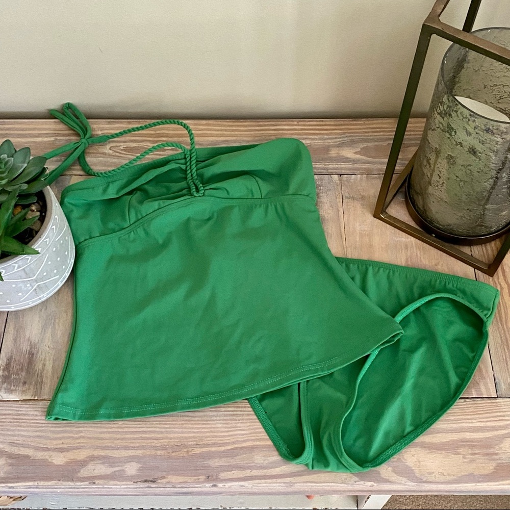Newport News Green Tankini Bikini Set